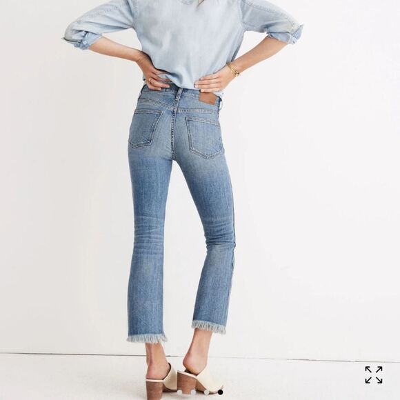 Madewell Blue Cropped Jeans - Picture 7 of 14